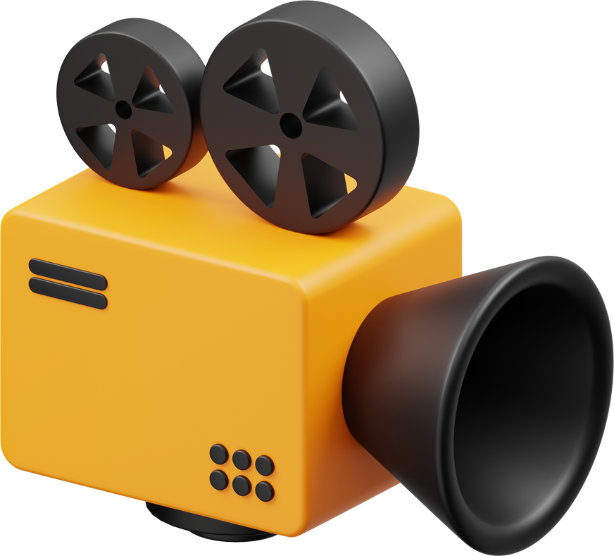 Video Camera 3D Icon
