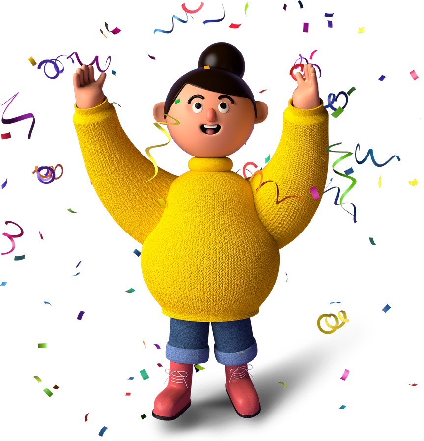 Person Throwing Confetti