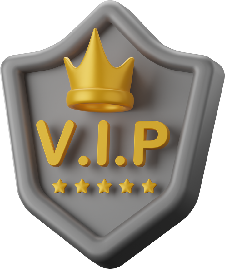 VIP Shield Membership 3D Illustrations
